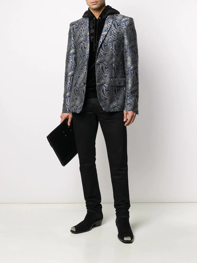 Golden Goose Milano paisley jacquard blazer outlook