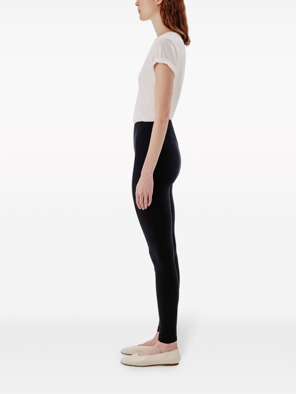 seam-detail high-waisted leggings - 4