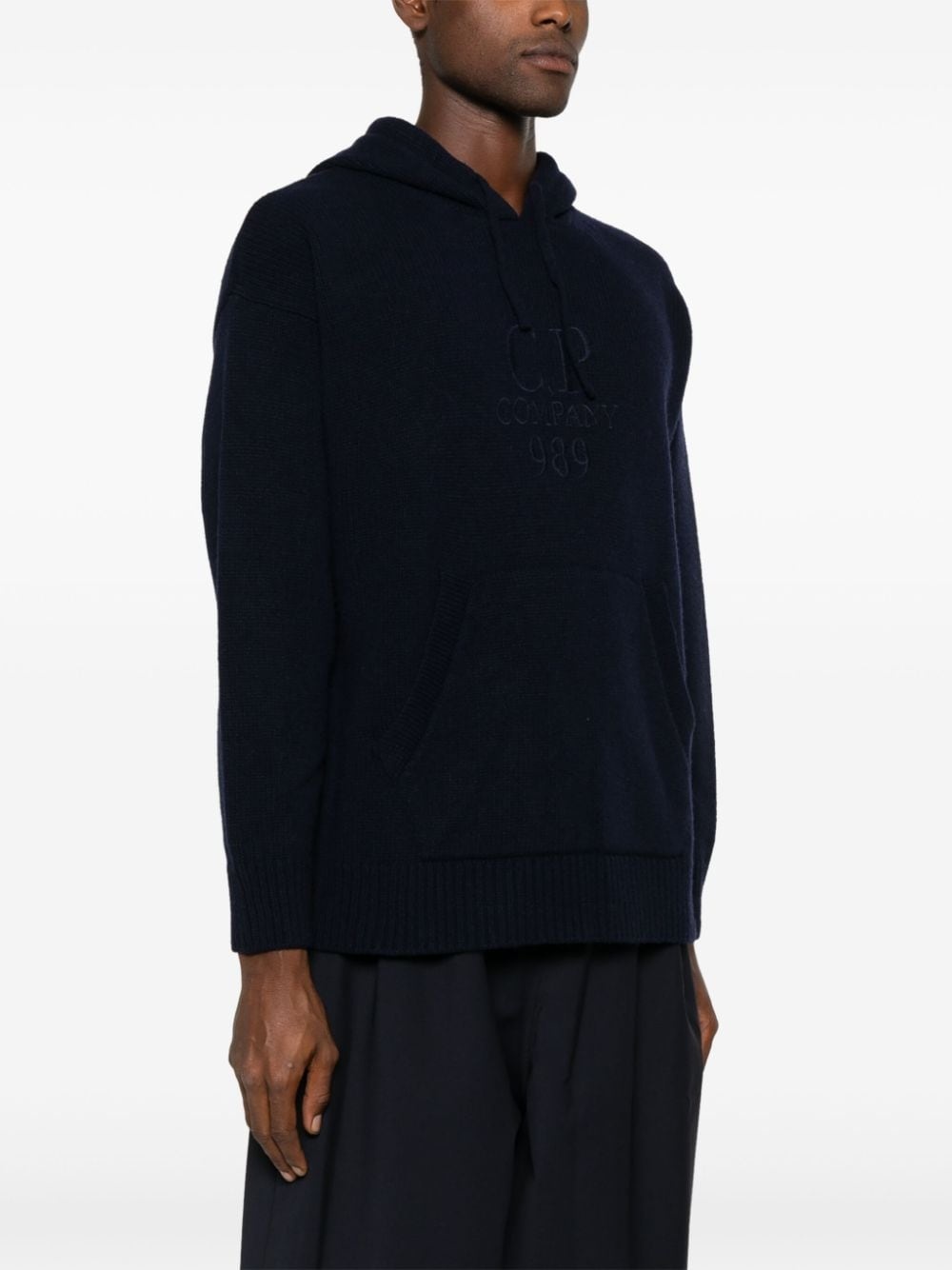 C.P. Company Logo Embroidery Hooded スウェットパーカー C.P. Company logo-embroidered hoodie | farfetch | REVERSIBLE