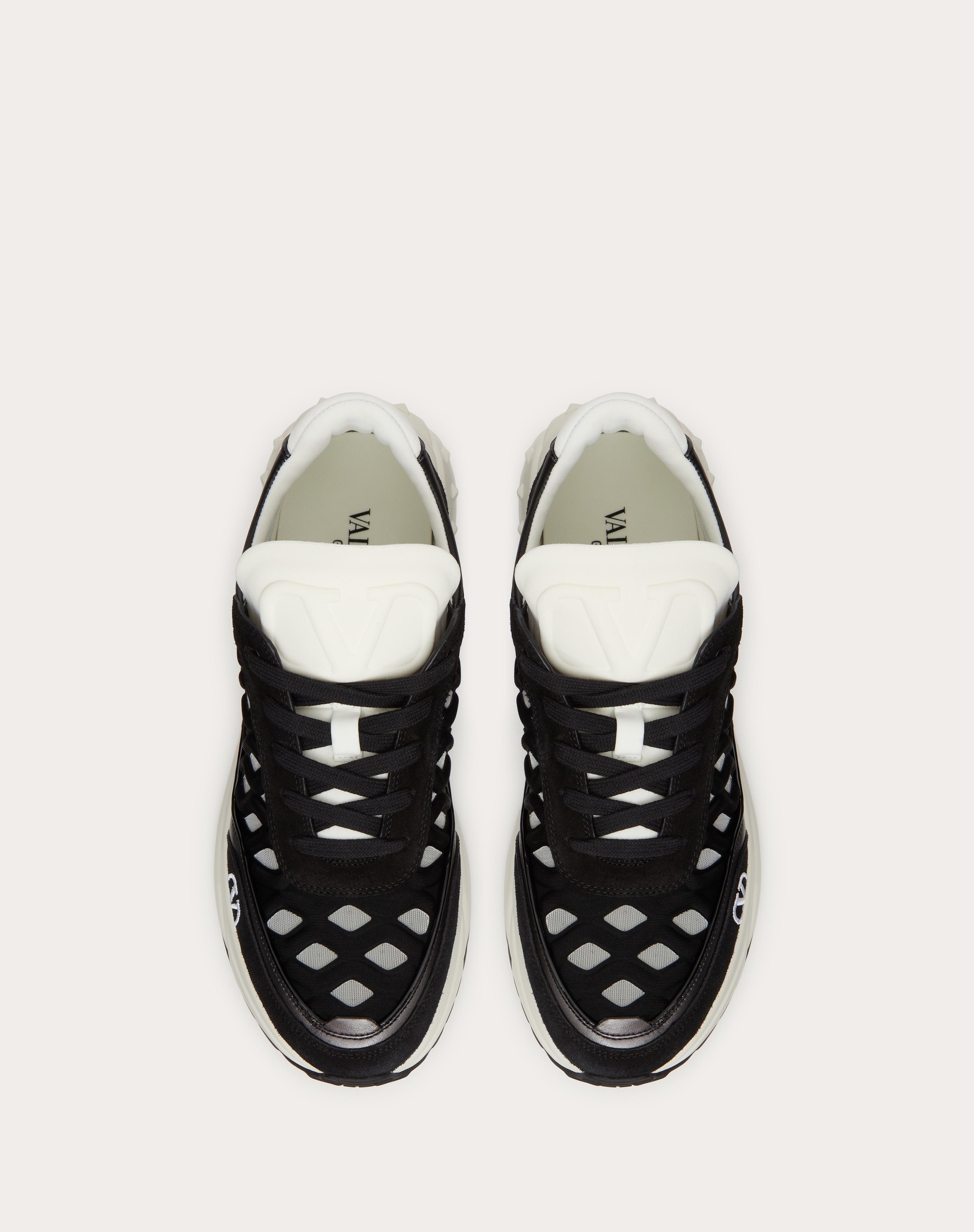 READY GO RUNNER SNEAKER IN FABRIC AND LEATHER - 4