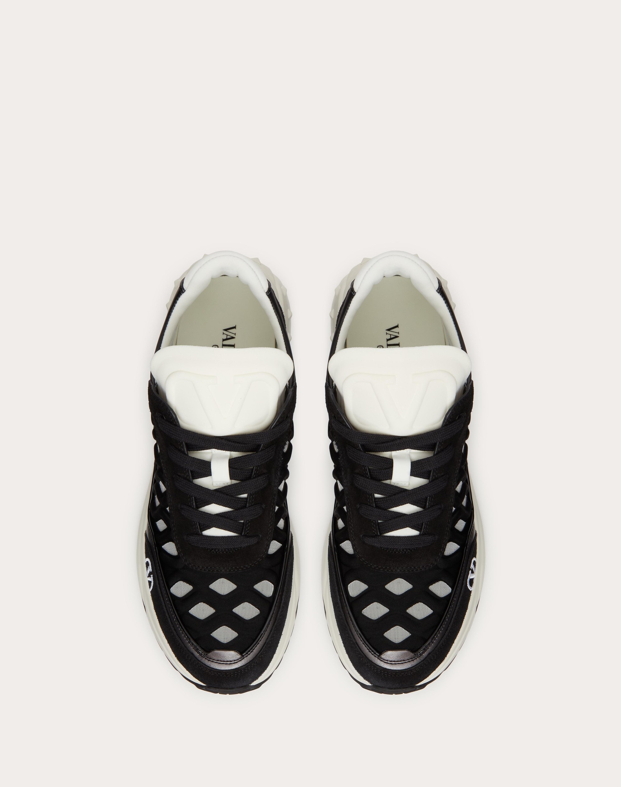 READY GO RUNNER SNEAKER IN FABRIC AND LEATHER - 4