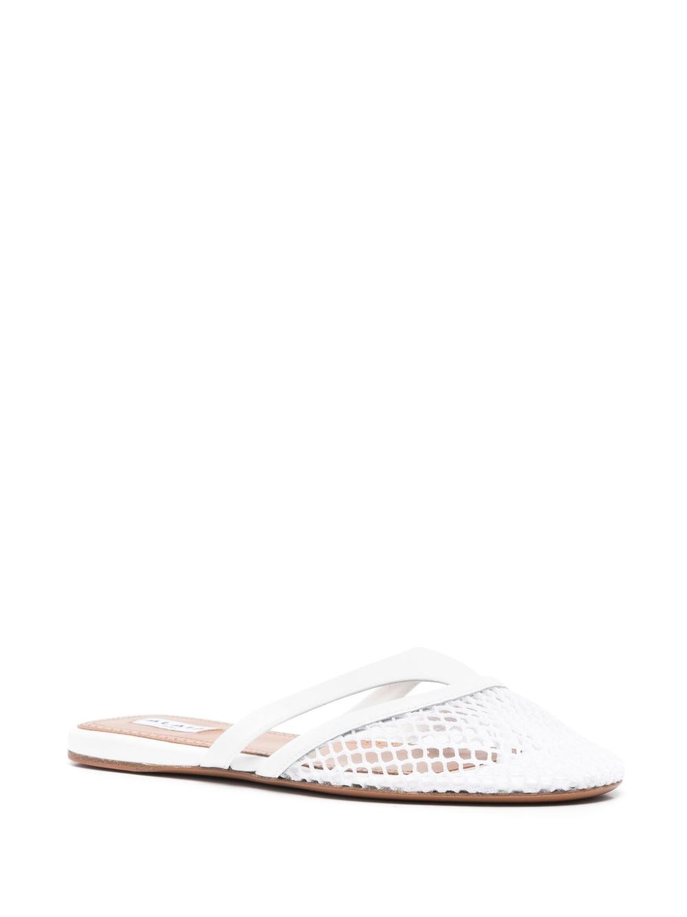 Leather round toe thong sandals - 2
