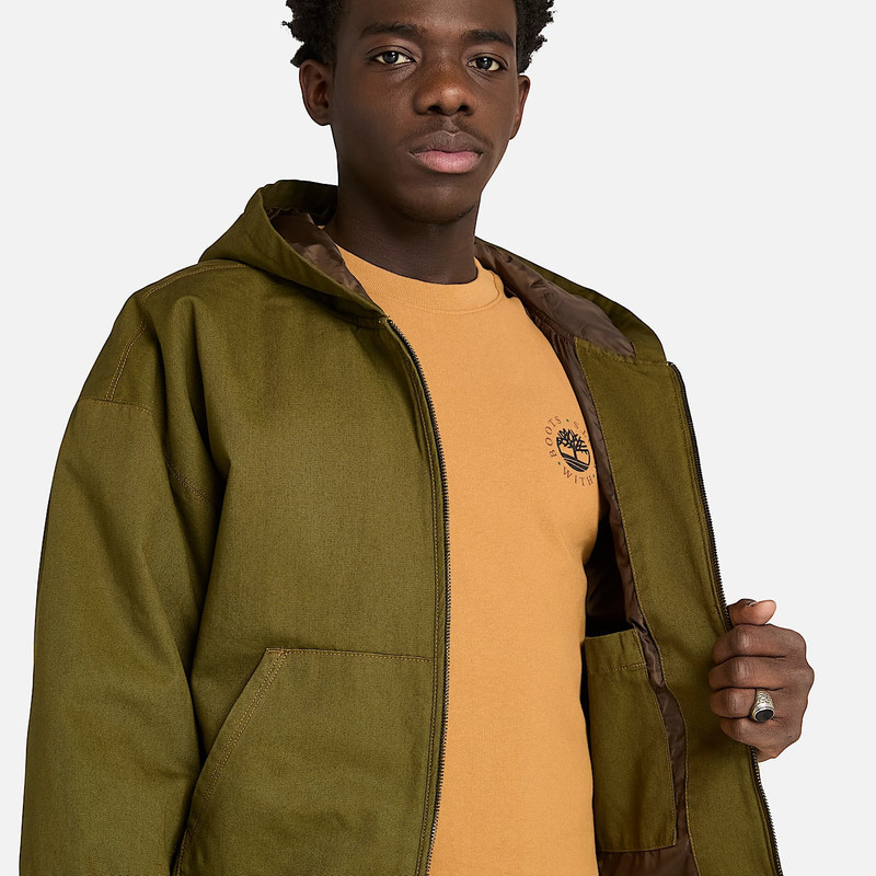 Washed Duck Canvas Hooded Bomber 5