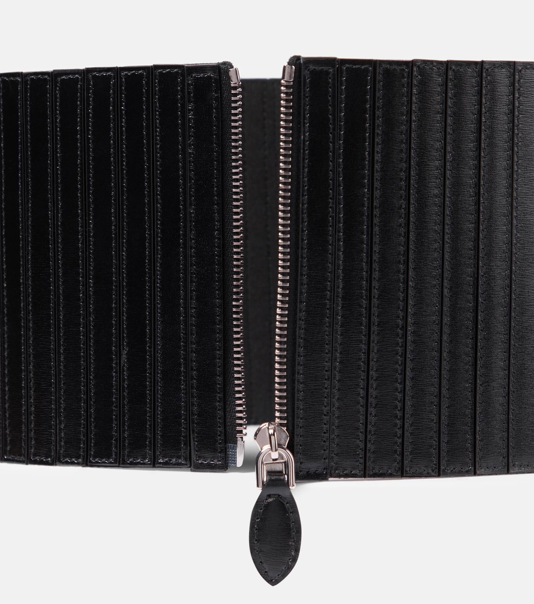Striped corset leather belt - 3
