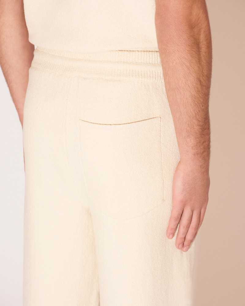DARIO - Textured linen relaxed pants - Creme 6