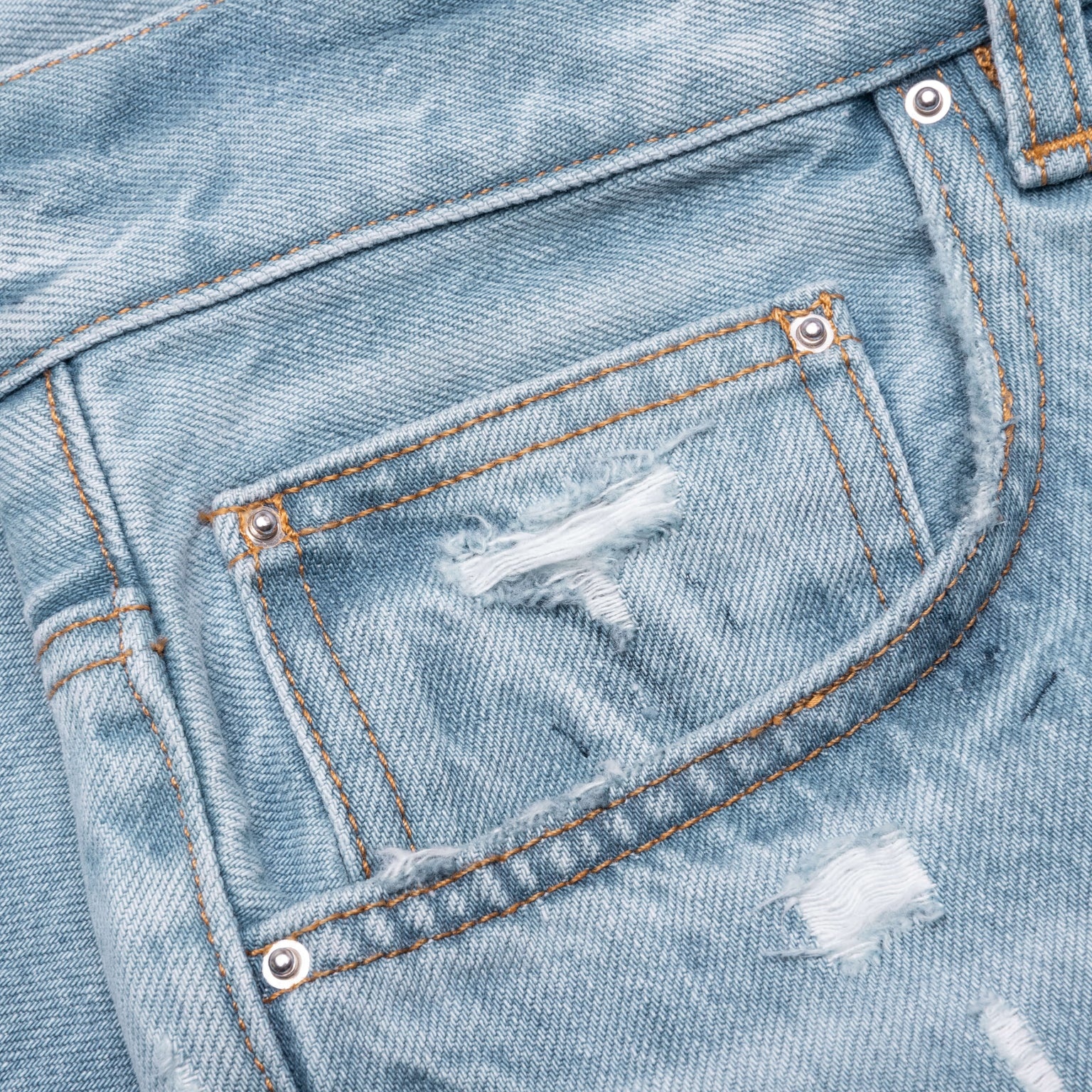 STRAIGHT FIT ALOHA PATCH JEAN - FADED INDIGO - 3