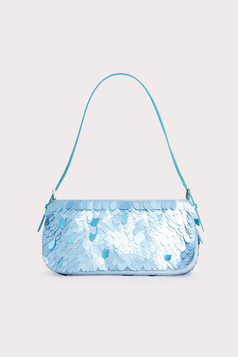 Dulce Aquamarine Sequins and Metallic Leather 1