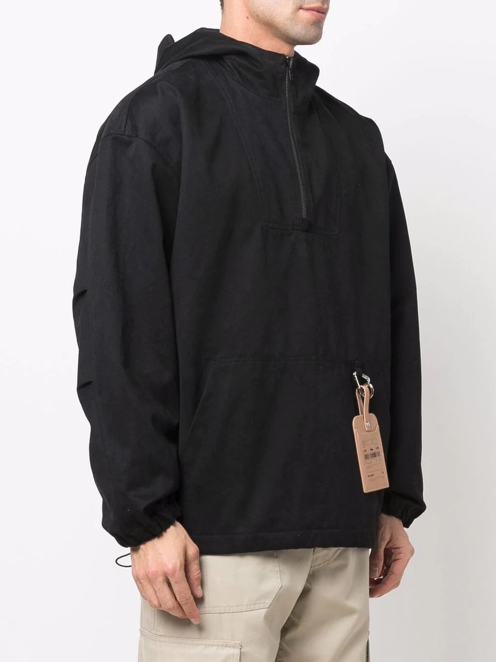 logo-tag pullover anorak - 3