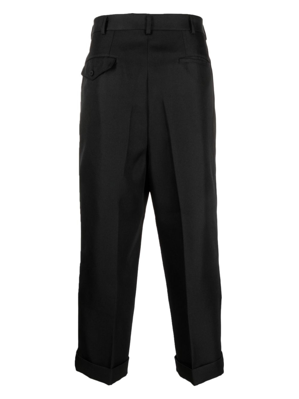 high-waisted cropped trousers - 2