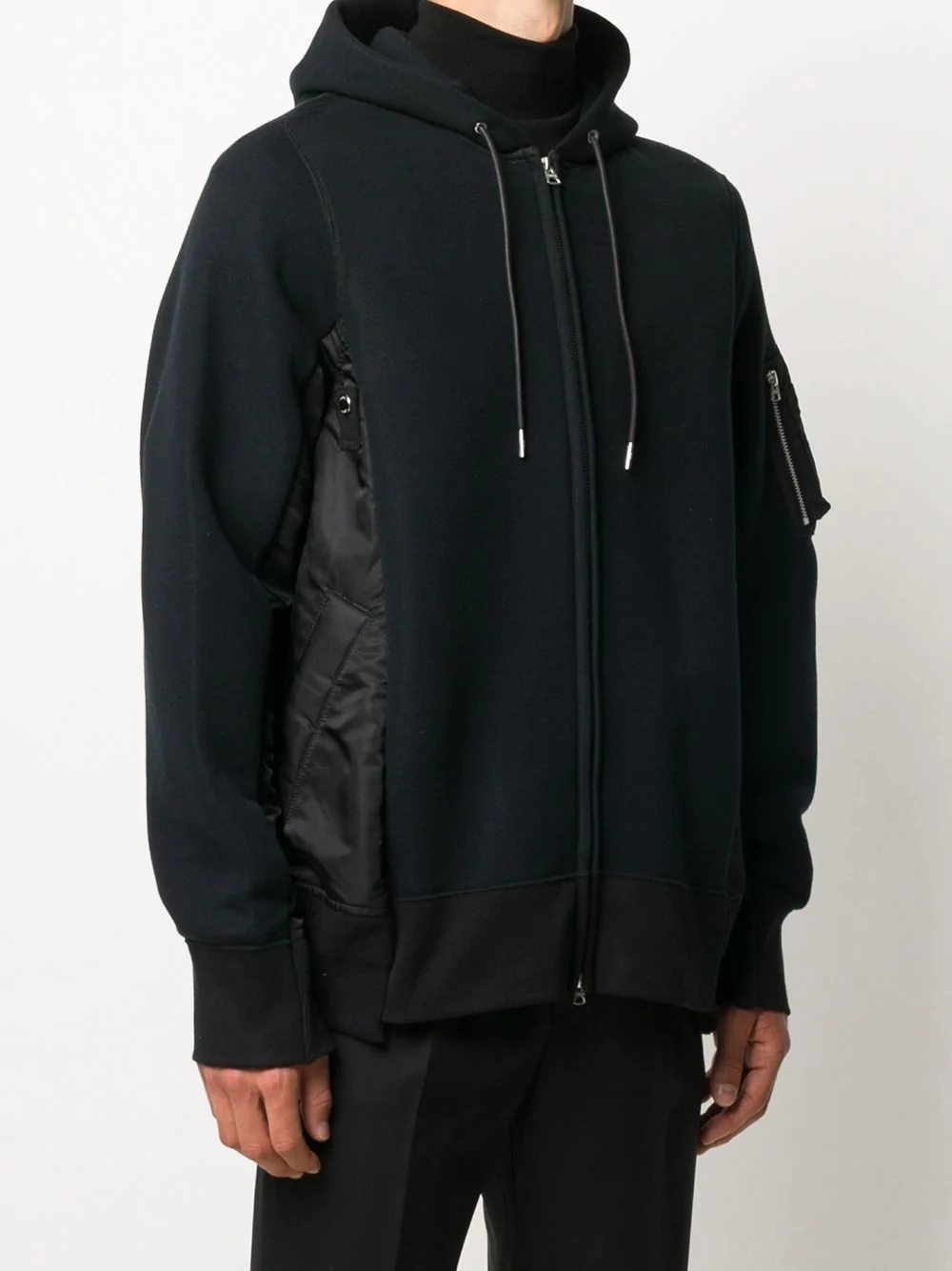 panelled hooded jacket - 3