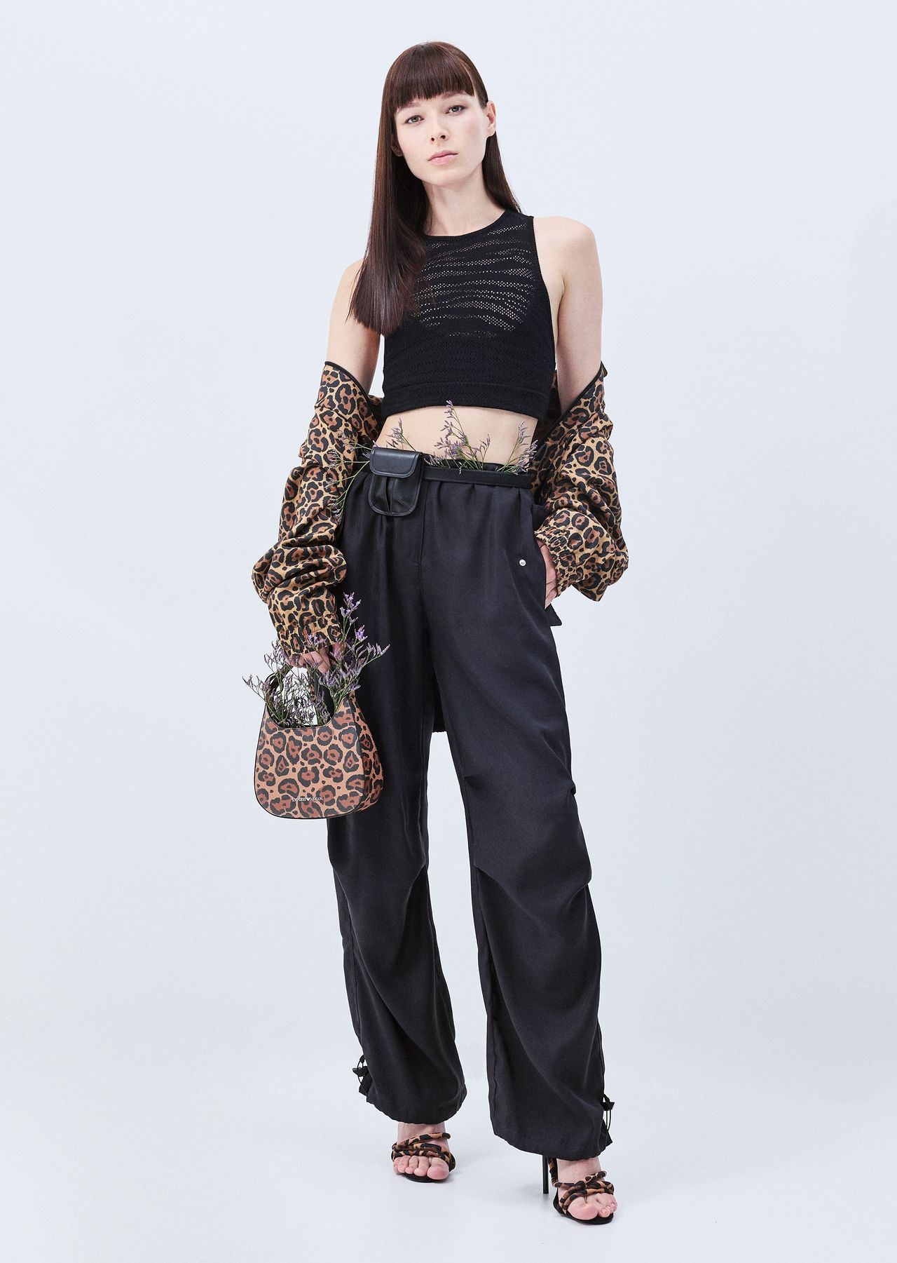 Emporio Armani Sustainability Values Capsule Collection recycled modal drawstring trousers - 7