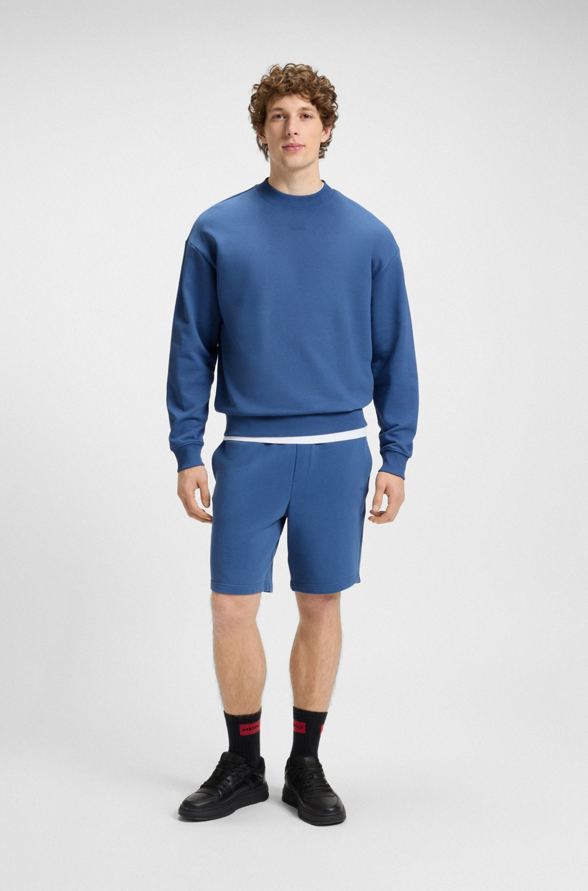 RELAXED-FIT SWEATSHIRT IN COTTON TERRY WITH LOGO PRINT - 4
