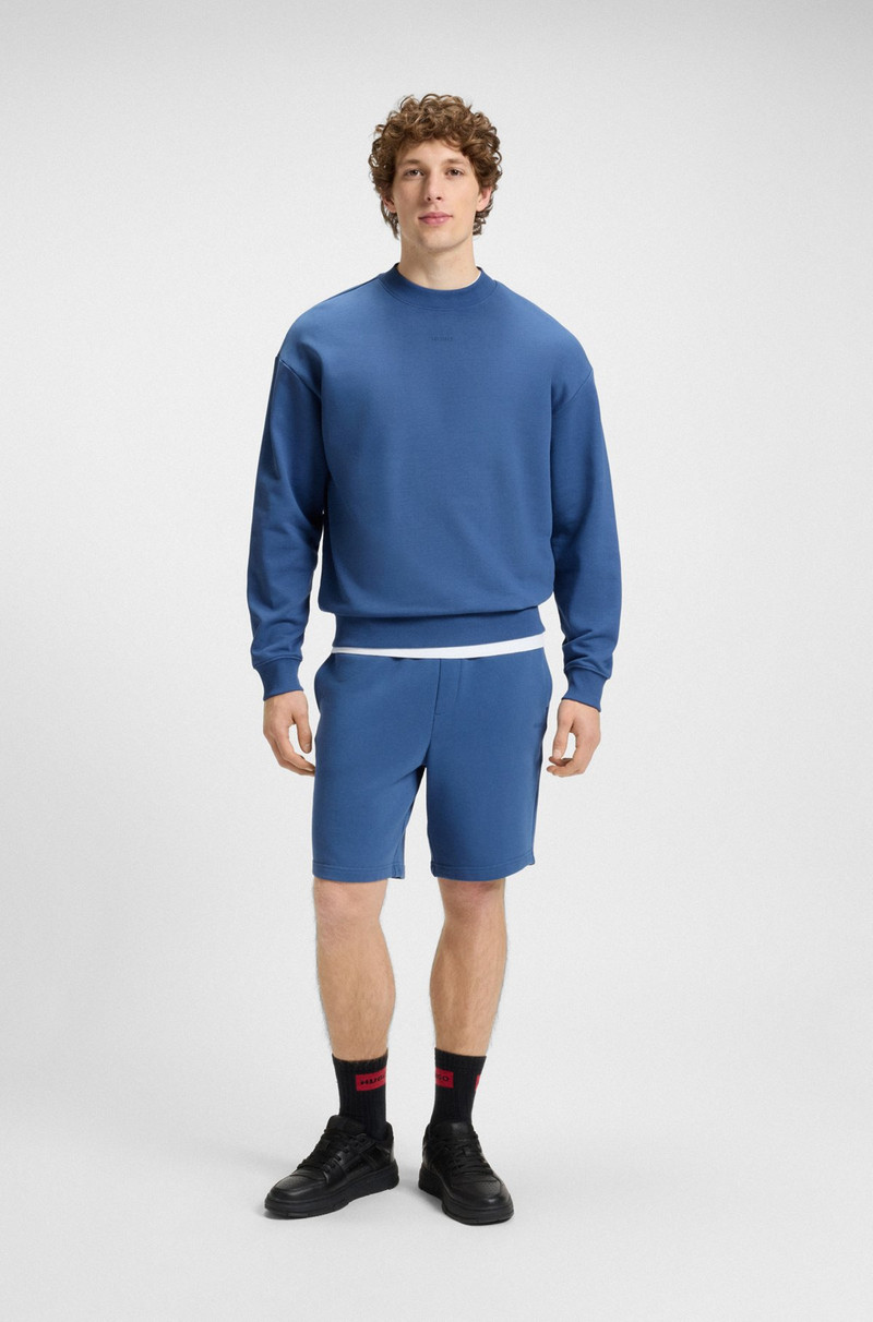 HUGO RELAXED-FIT SWEATSHIRT IN COTTON TERRY WITH LOGO PRINT outlook