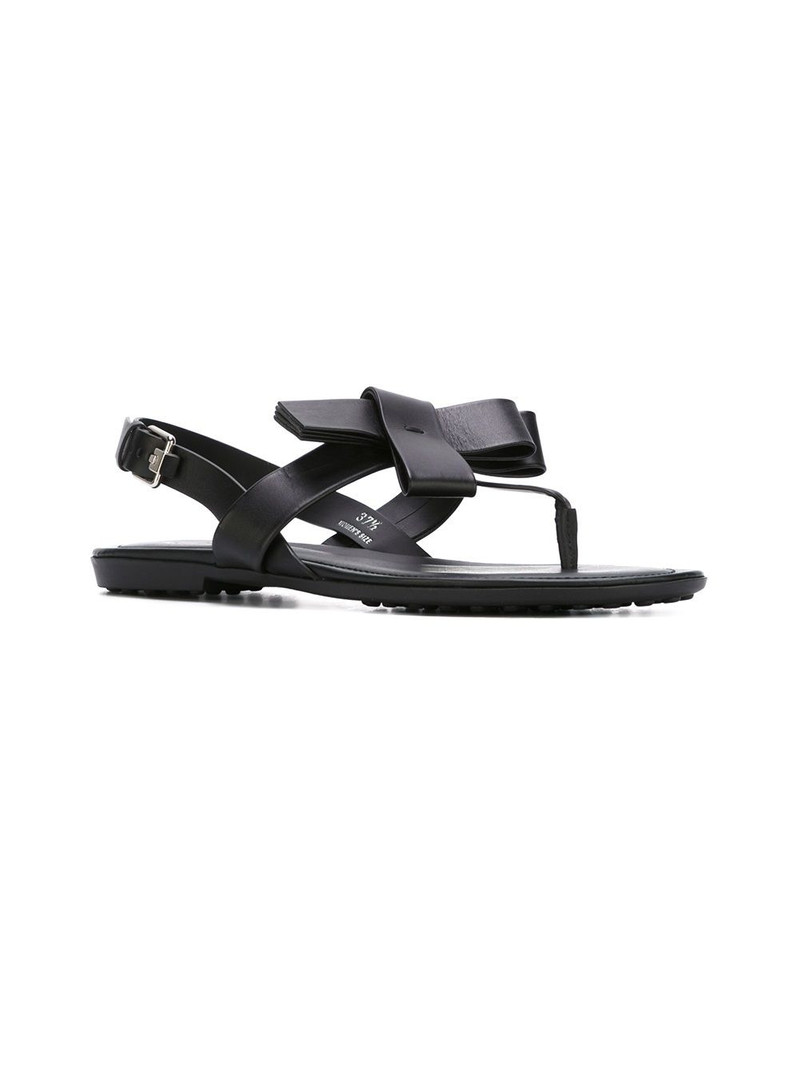 Tod's bow t-bar sandals outlook