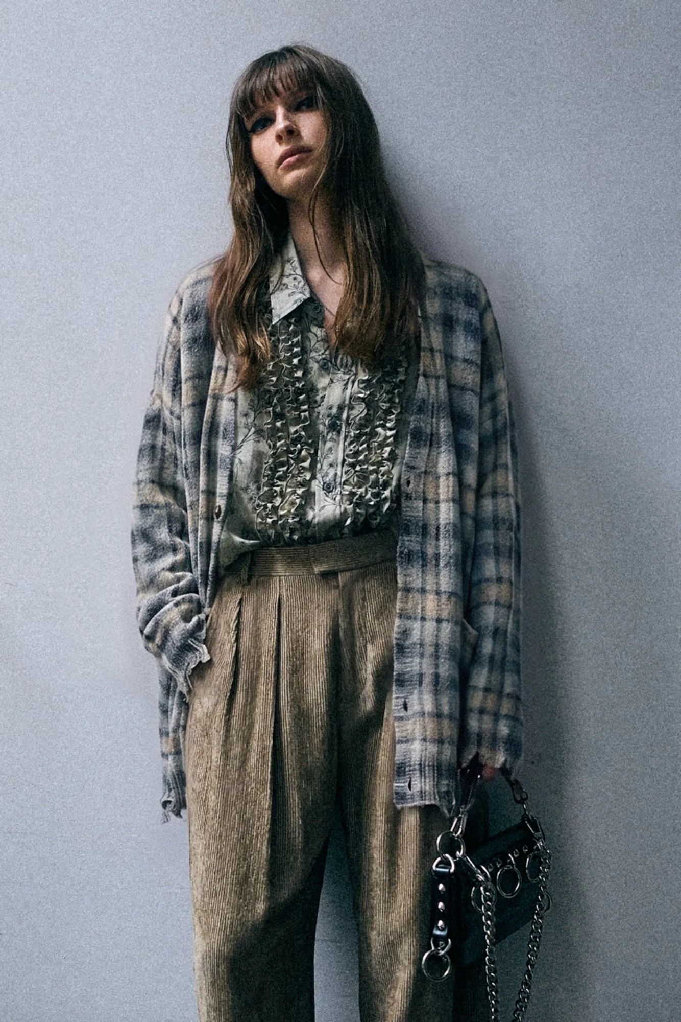 Printed Oversized Cardigan - 1