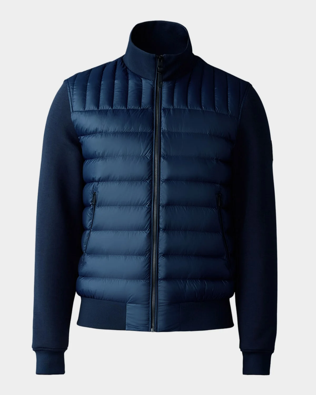 Men's Collin-R Down Mixed Media Bomber Jacket - 1