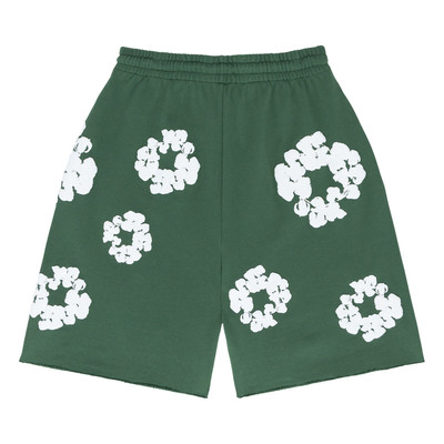 DENIM TEARS Denim Tears The Cotton Wreath Shorts 'Green' outlook