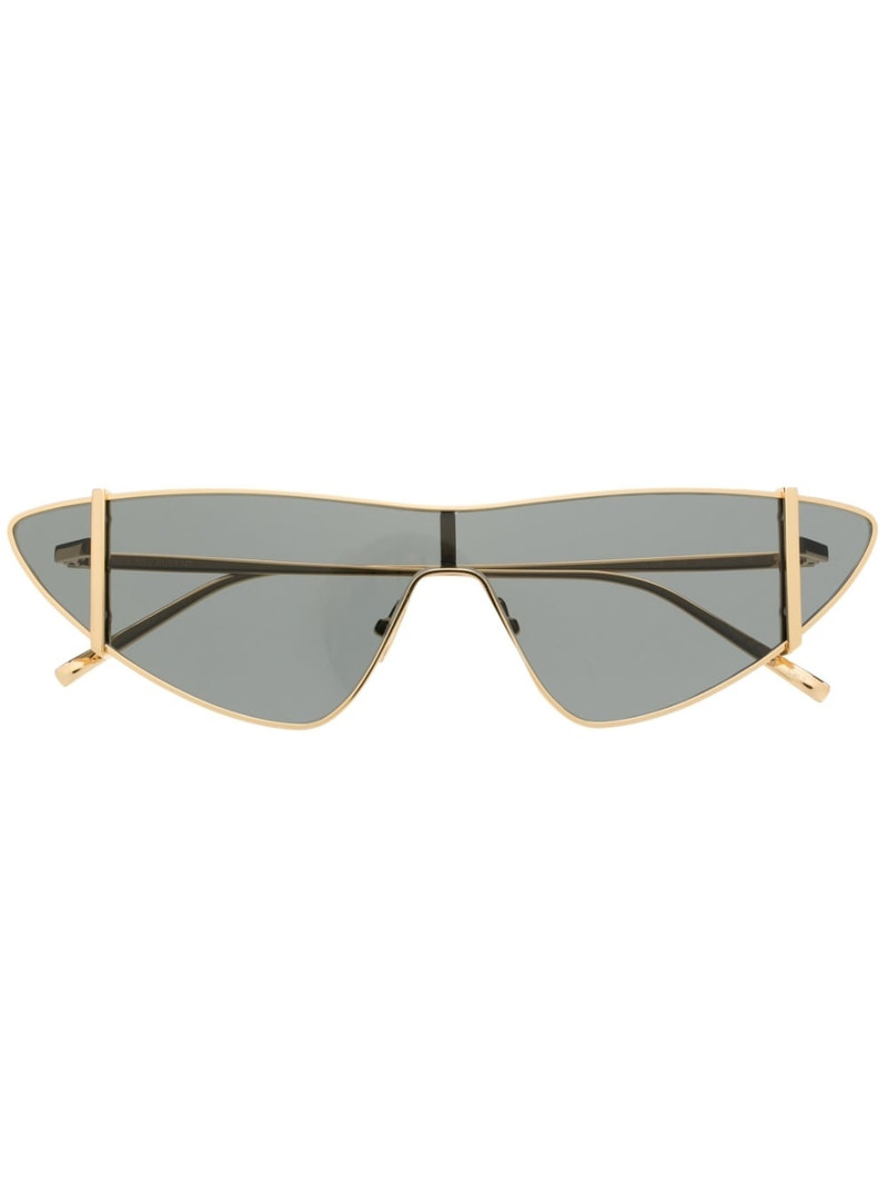 metallic cat-eye frame sunglasses 1