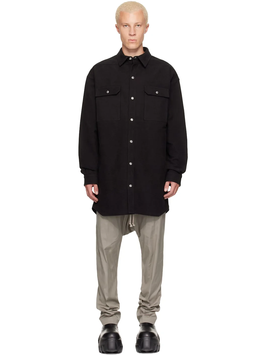 Black Tower Oversized Outershirt - 1