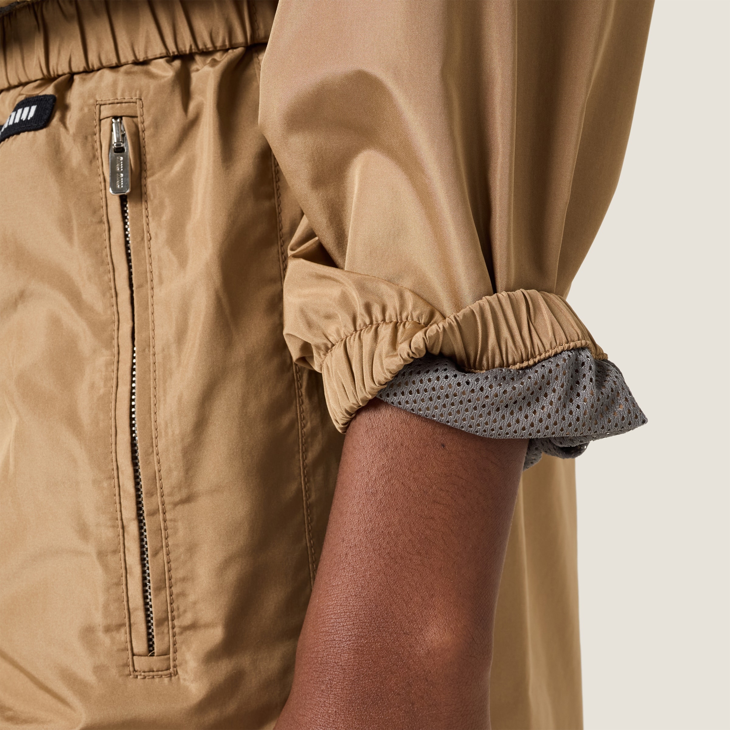 Technical silk blouson jacket - 5