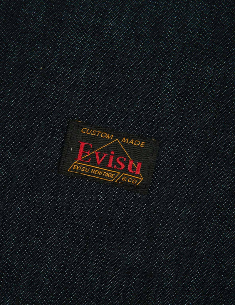 Calligraphy Daicock Foil-print Denim Shirt 11