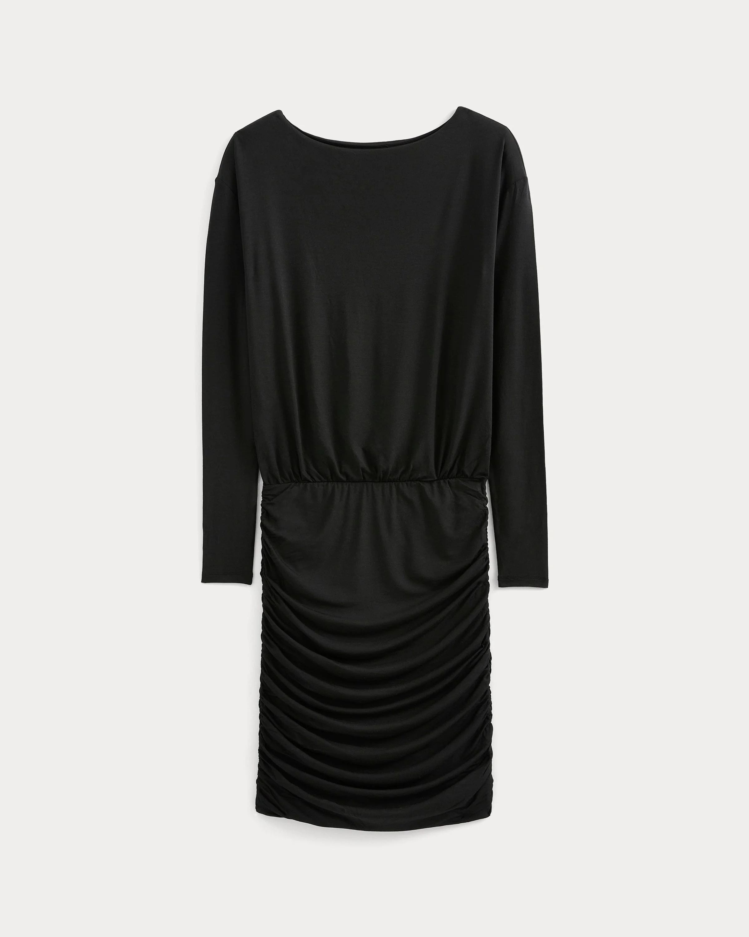 DRAPEY JERSEY RUCHED MINI DRESS - 1