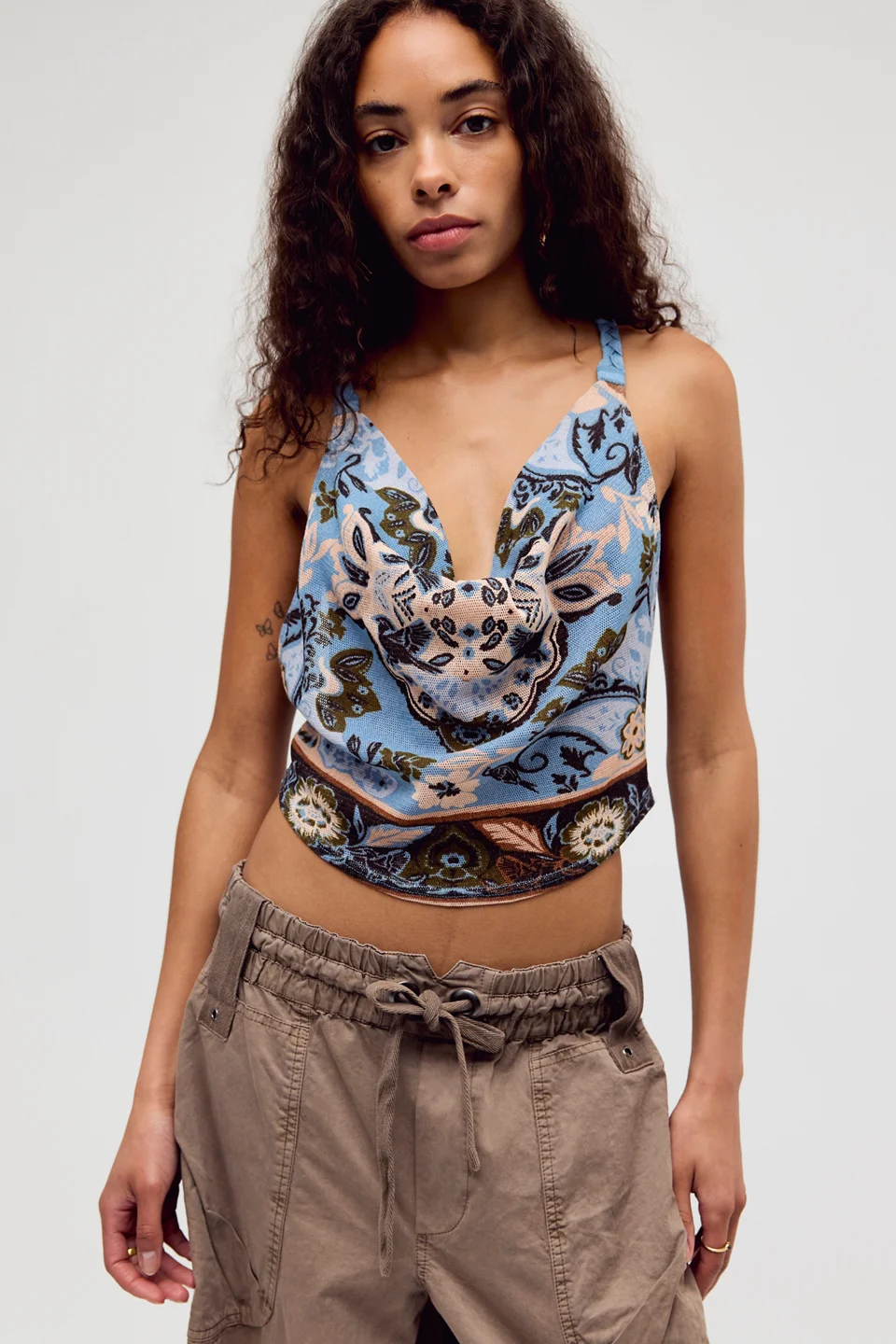Laila Cowl-Neck Top - 1
