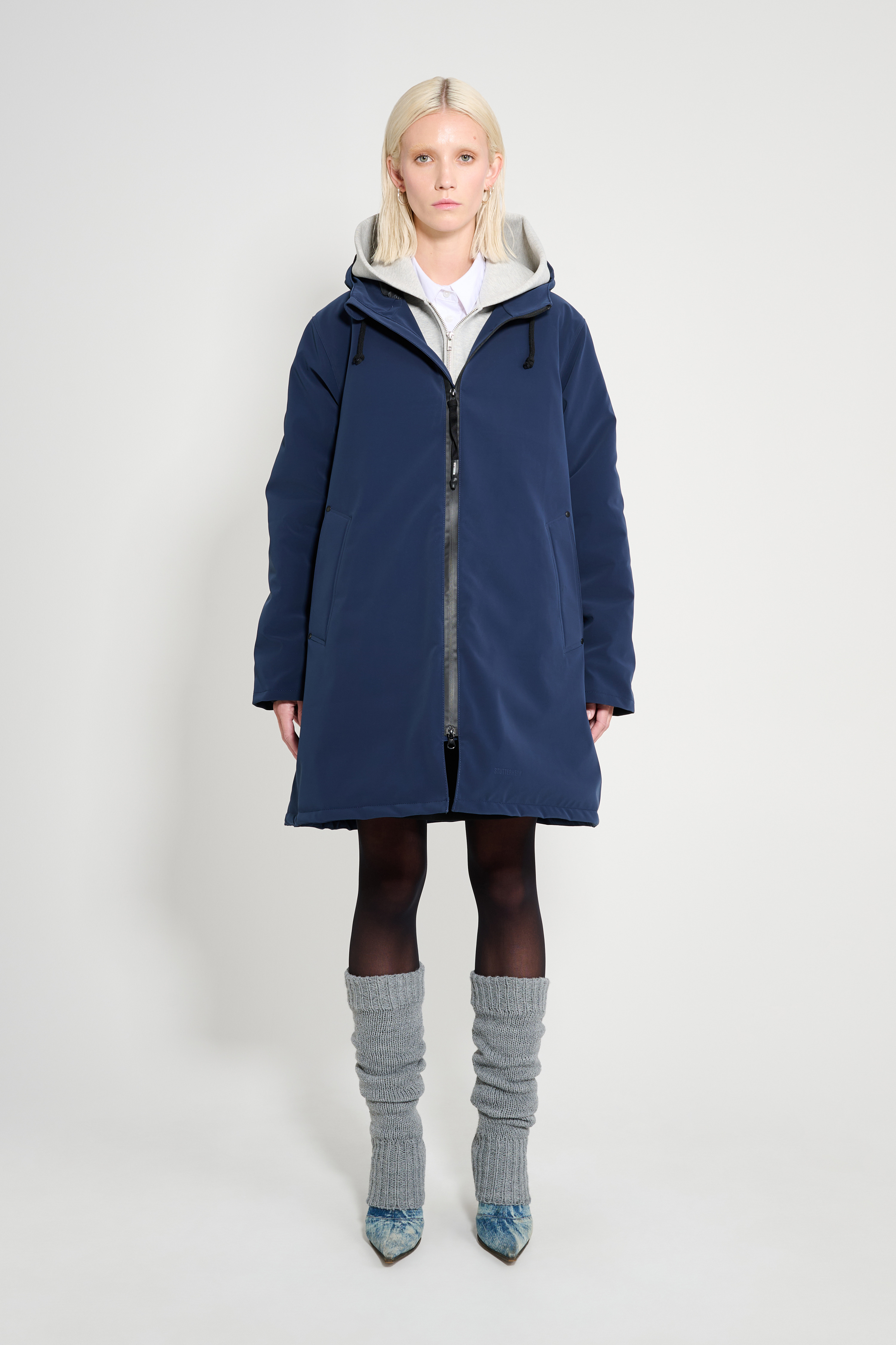 Mosebacke Matte Winter Coat Navy - 2