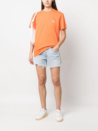 Maison Kitsuné logo-patch cotton T-shirt outlook