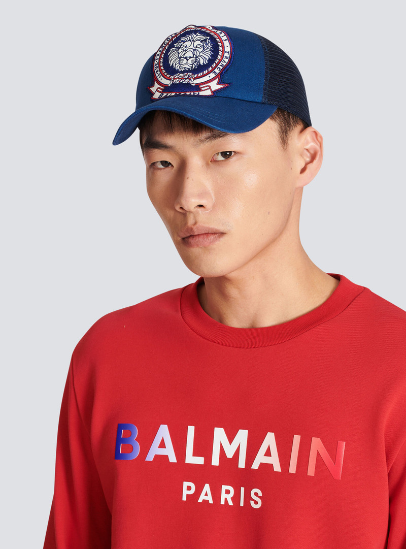 Balmain HIGH SUMMER CAPSULE -Cotton cap with Balmain monogram badge outlook