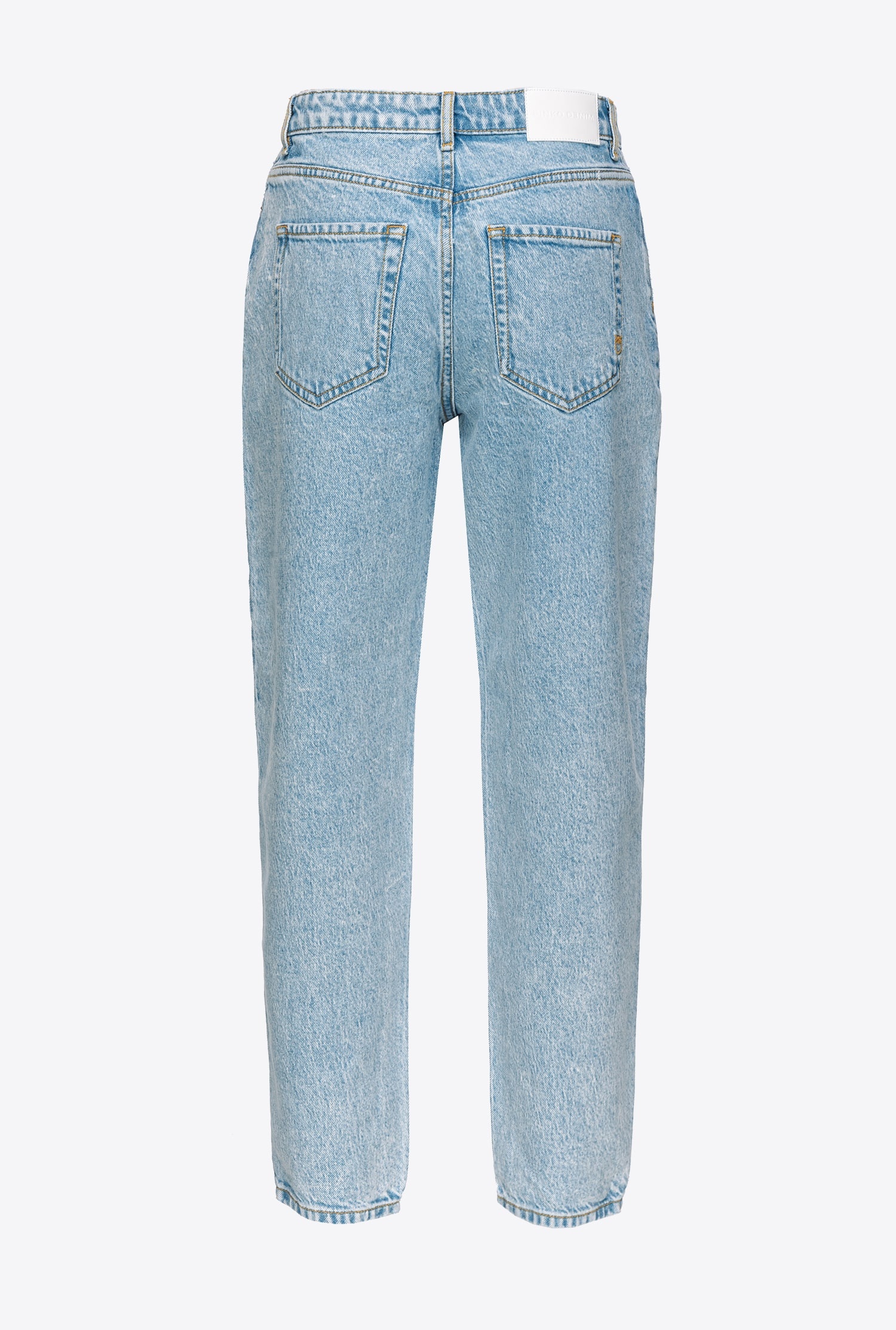 MOM-FIT JEANS IN OCEAN BLUE DENIM - 6