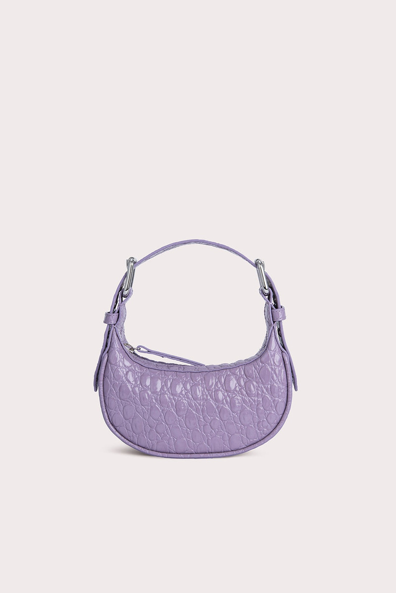Mini Soho Purple Haze Circular Croco Embossed Leather 1