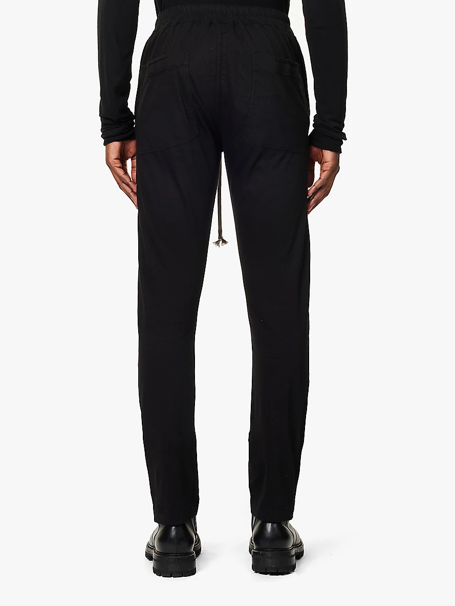 Berlin tapered-leg regular-fit cotton-jersey trousers - 4