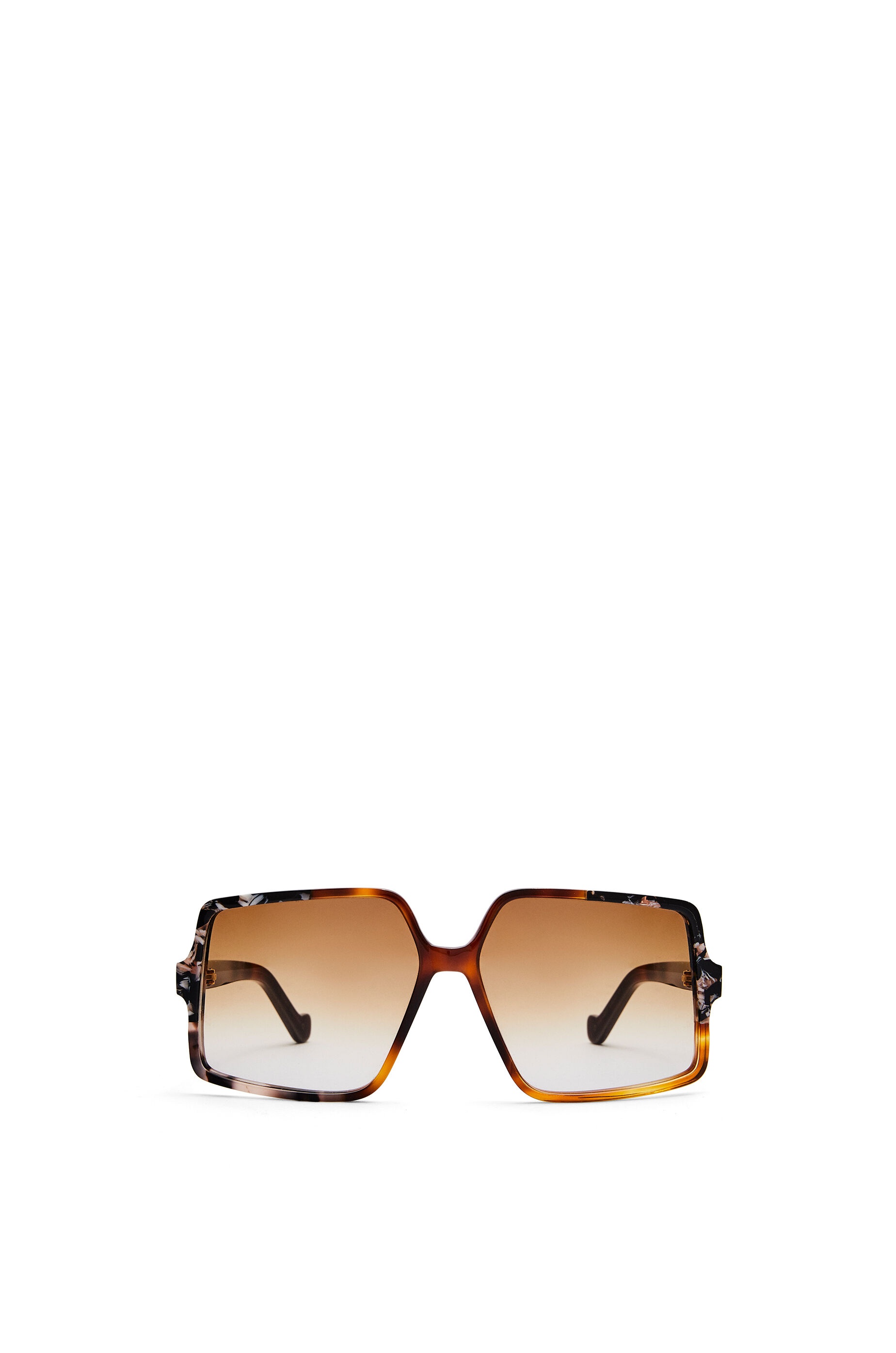 Thin acetate pentagon sunglasses - 1