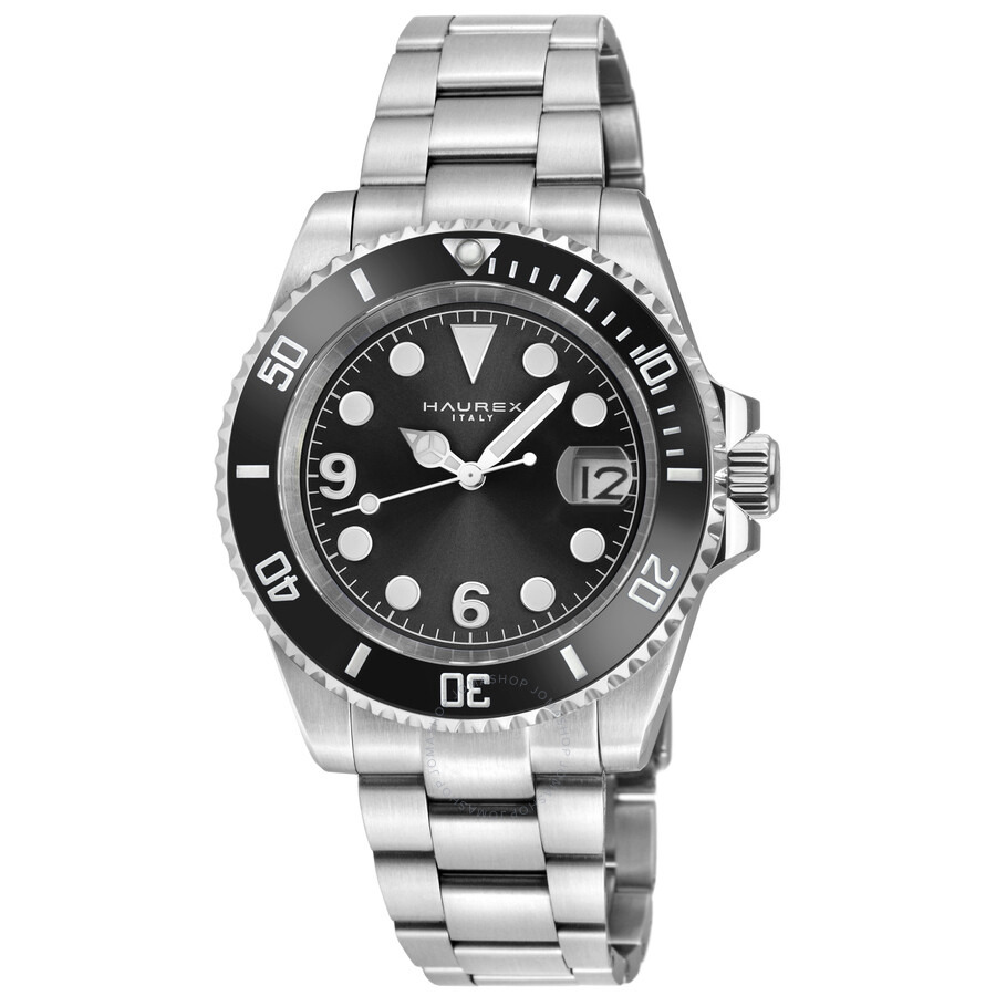 Haurex Italy - Haurex Italy Barracuda Automatic Black Dial Men's Watch 4A512UNN - 1