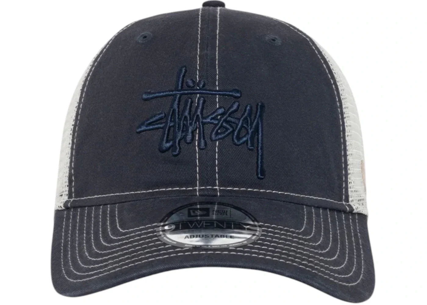 Stussy New Era 9Twenty Tonal Basic Trucker Deep Navy - 1