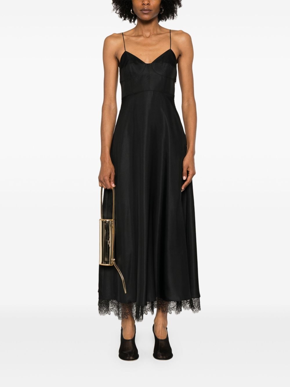 bustier lace maxi dress - 2
