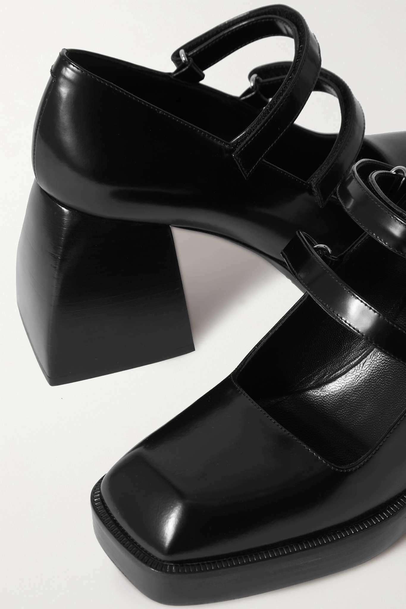 Bulla Babies patent-leather platform Mary Jane pumps - 4