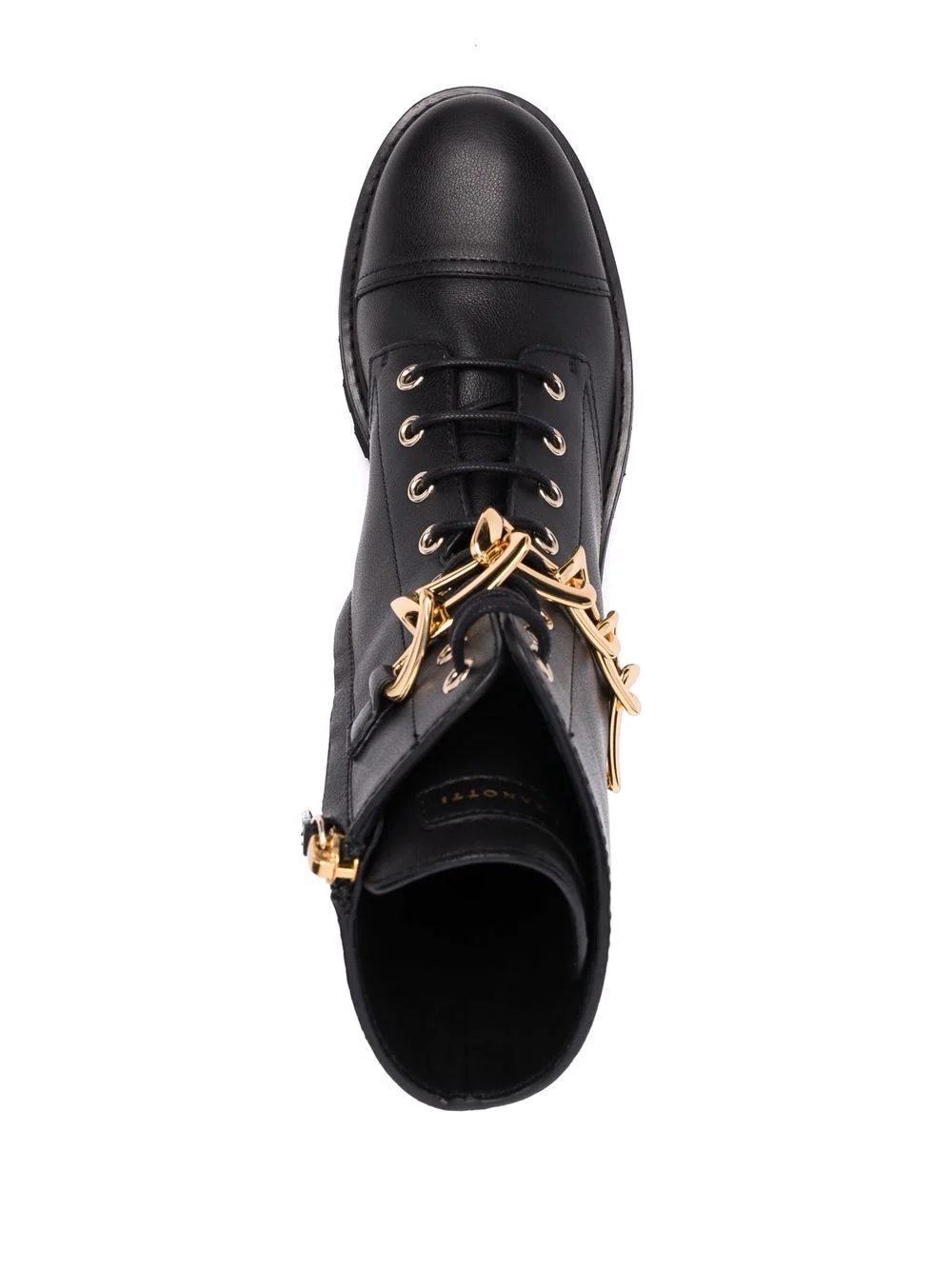 lace-up leather boots - 4