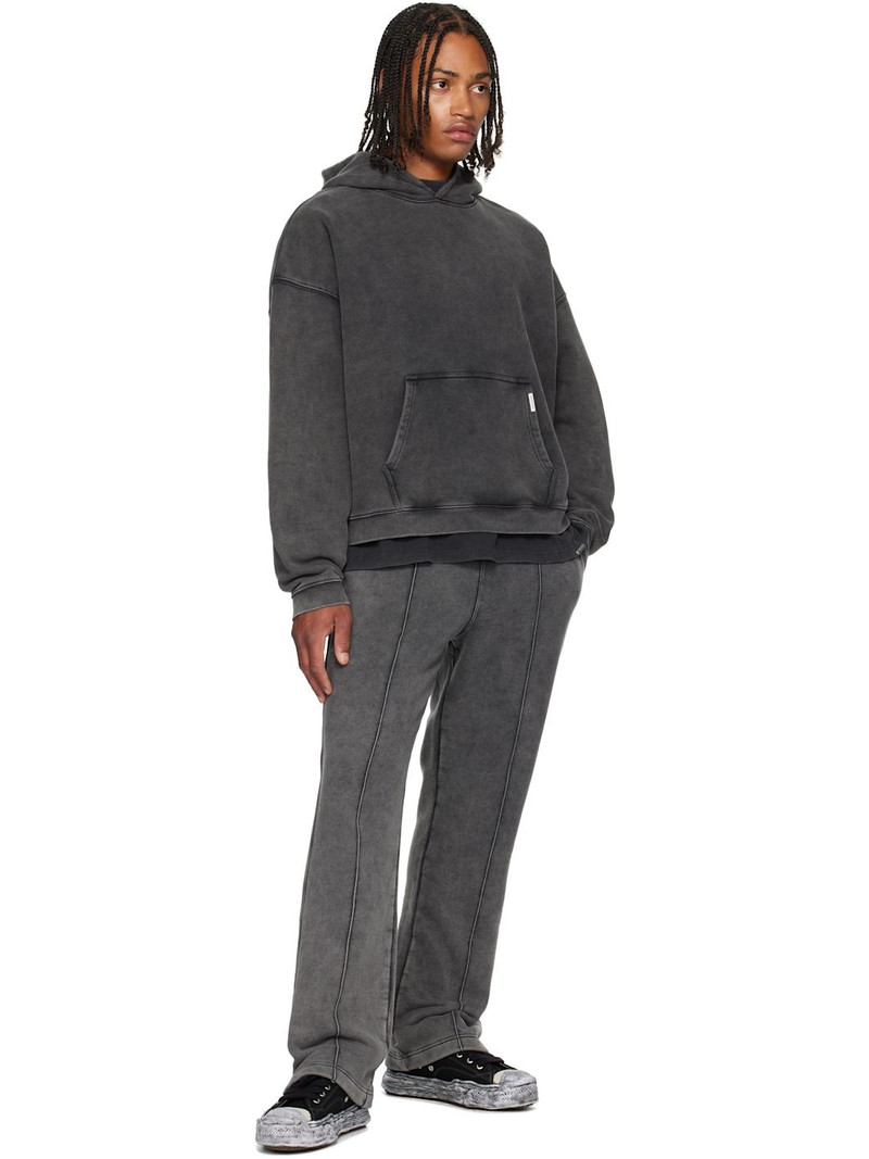 REPRESENT Gray Initial Boxy Hoodie outlook