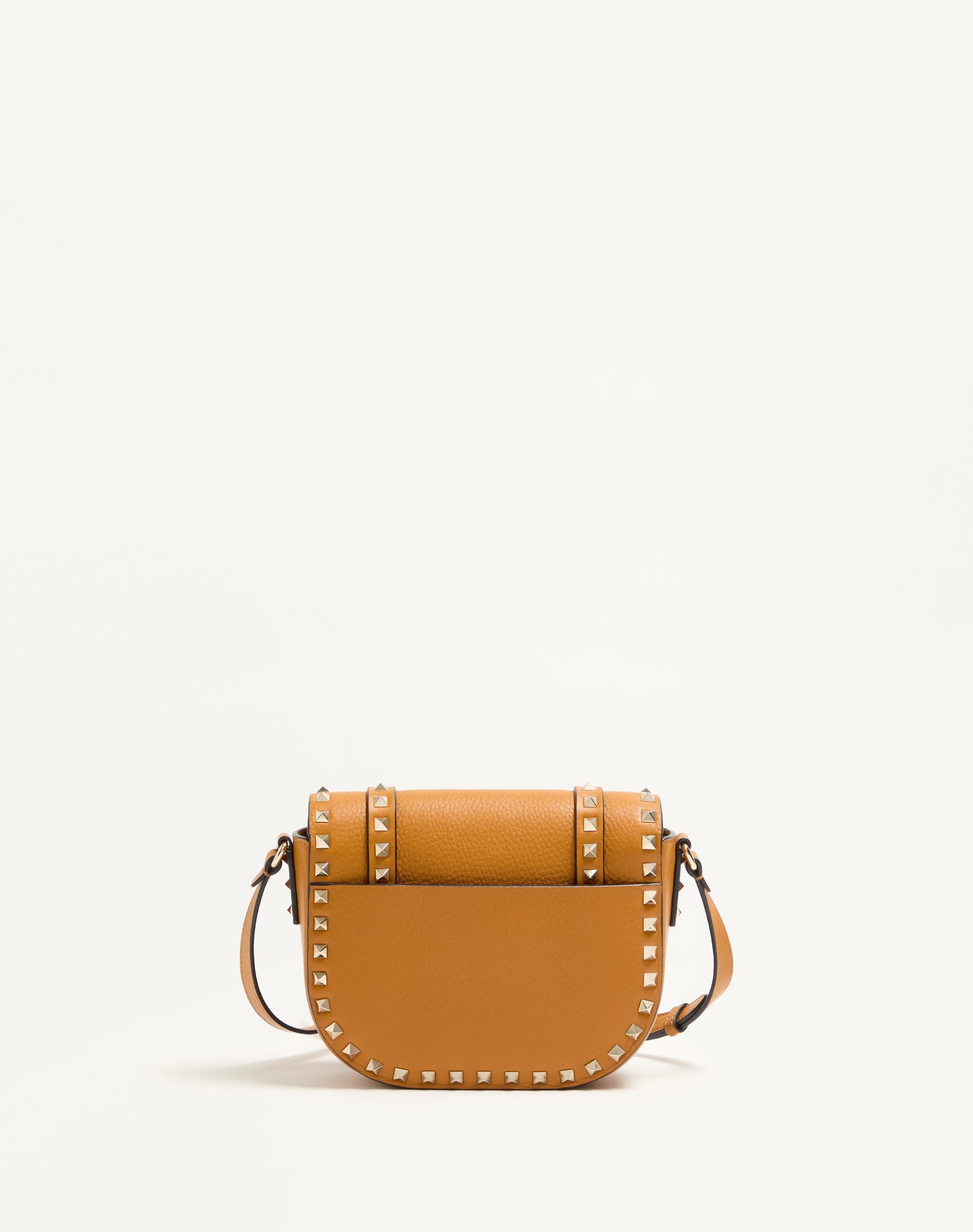 VALENTINO GARAVANI ROCKSTUD SMALL SHOULDER BAG IN GRAINY CALFSKIN - 3