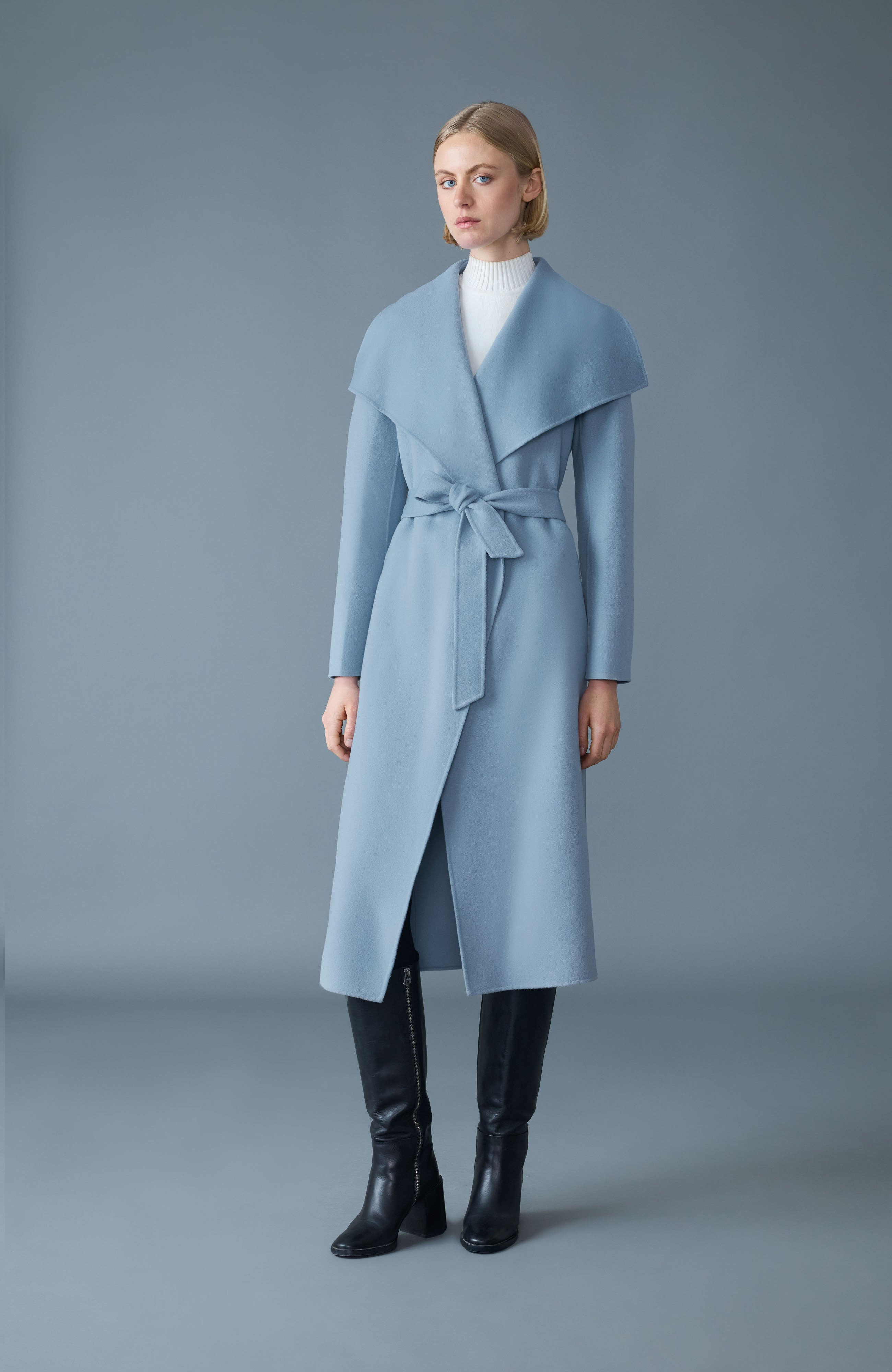 MAI-CN Double-face wool wrap coat - 2