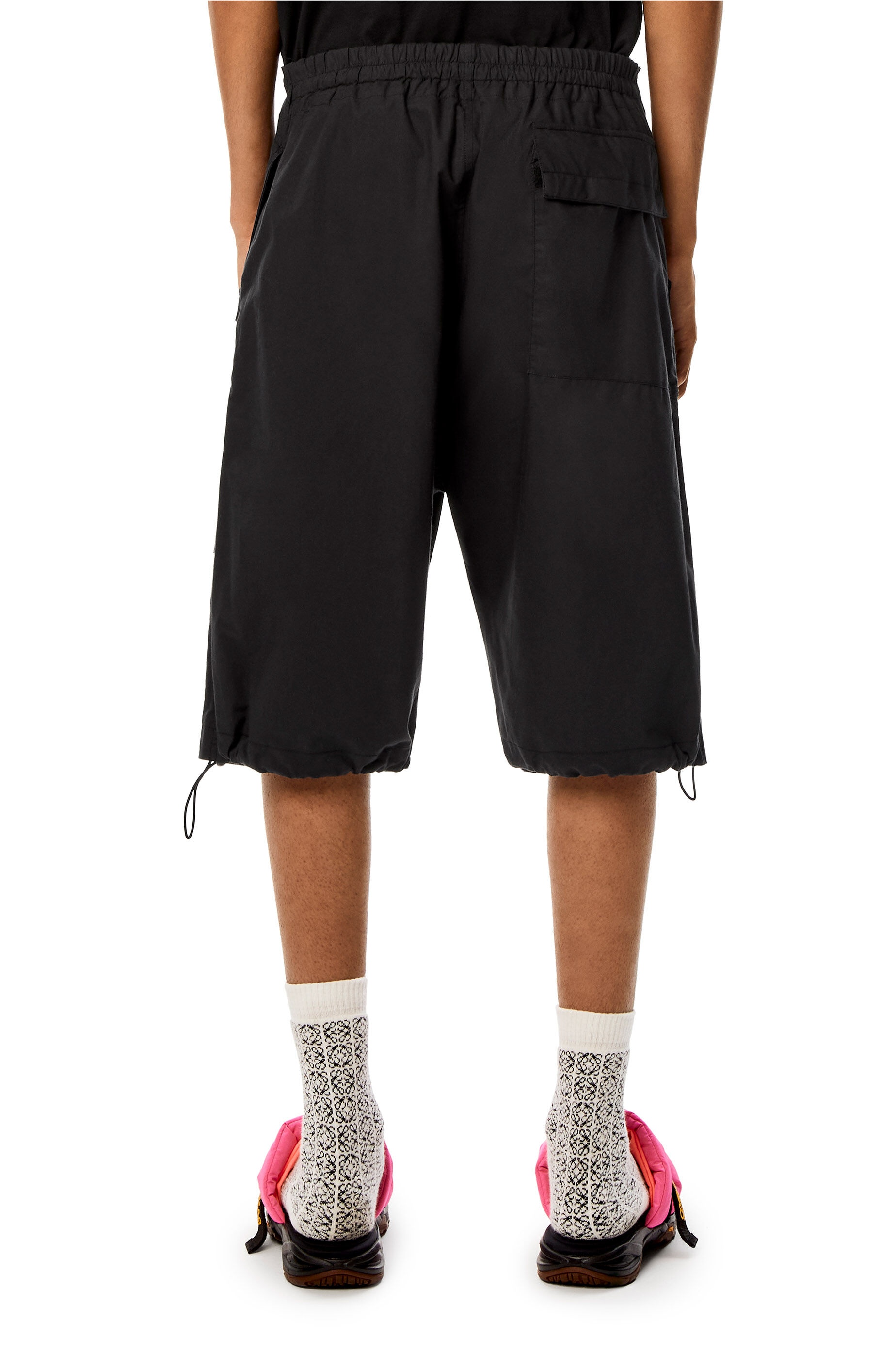 Utility cargo bermuda shorts in cotton - 4