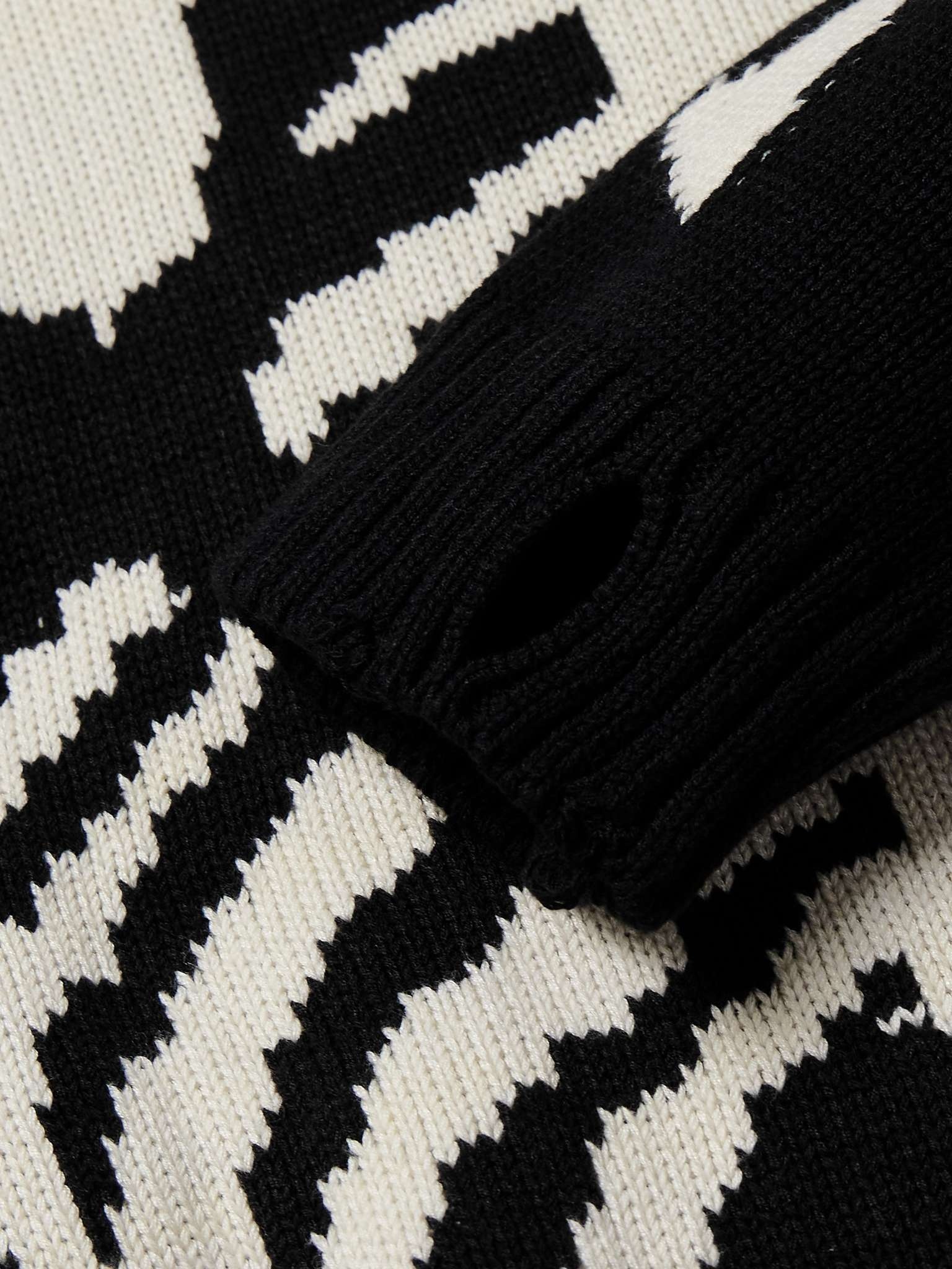 5G Distressed Intarsia Cotton-Blend Sweater - 5