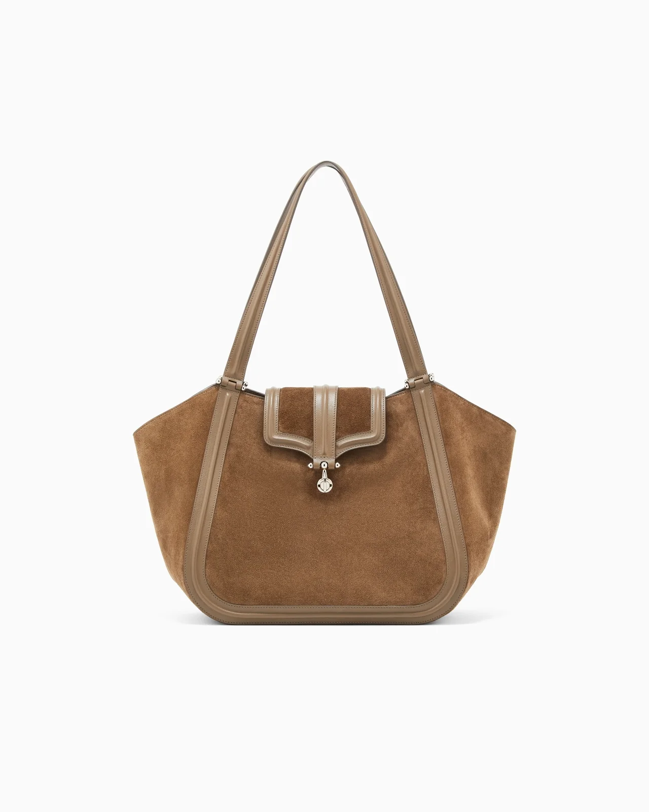 TOTE BAG IN SUEDE AND SMOOTH LEATHER - 1