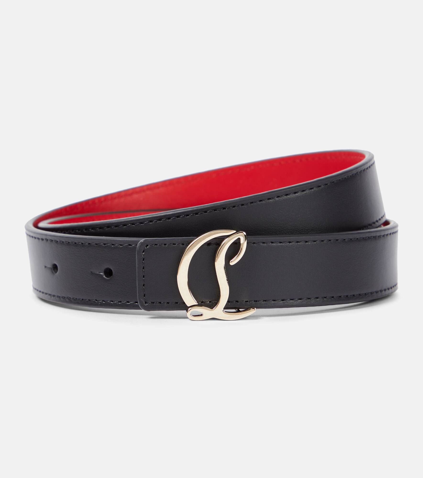 CL Logo leather belt - 1