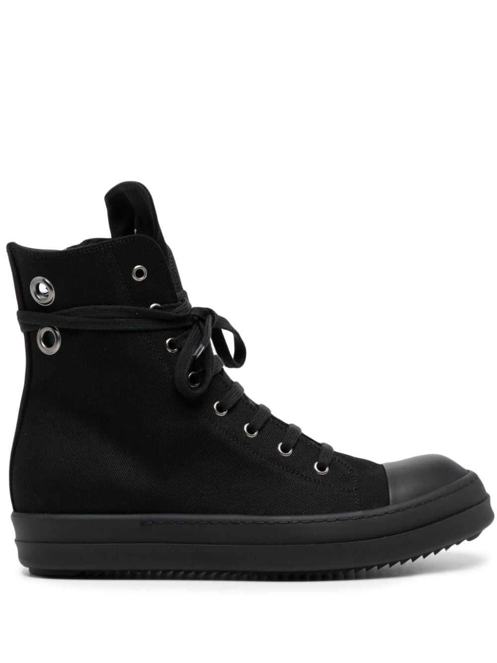 eyelet-detailing zip-up sneakers - 1