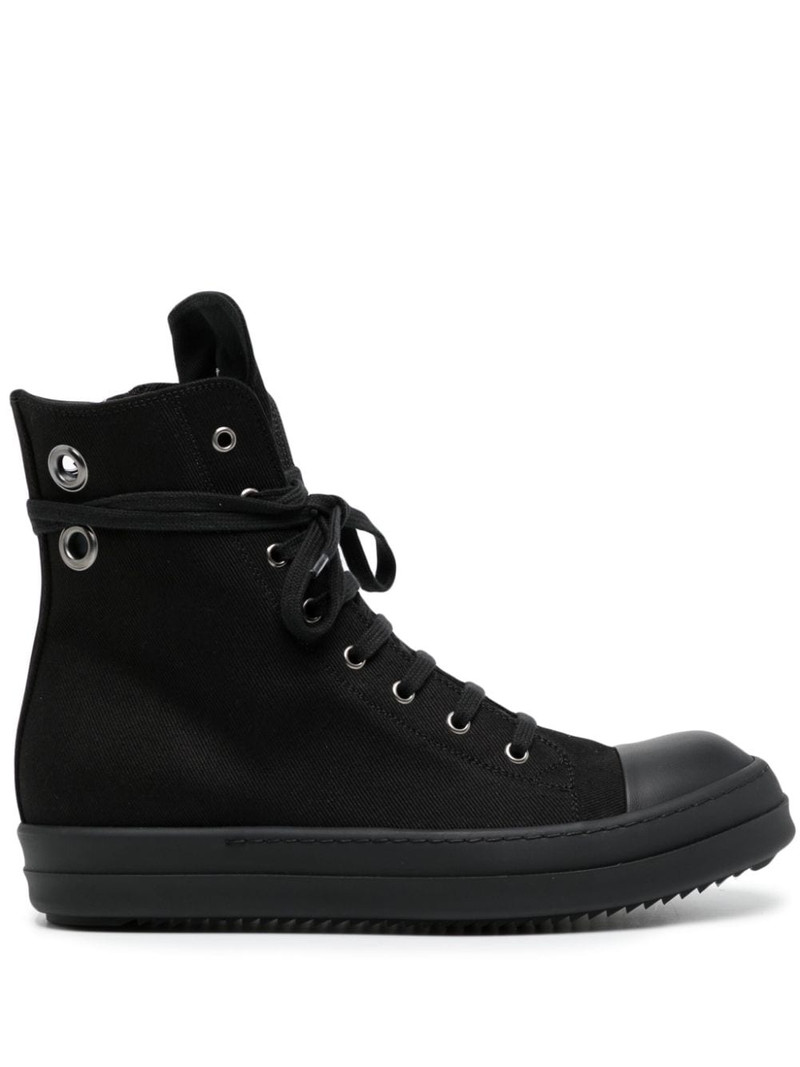 eyelet-detailing zip-up sneakers 1