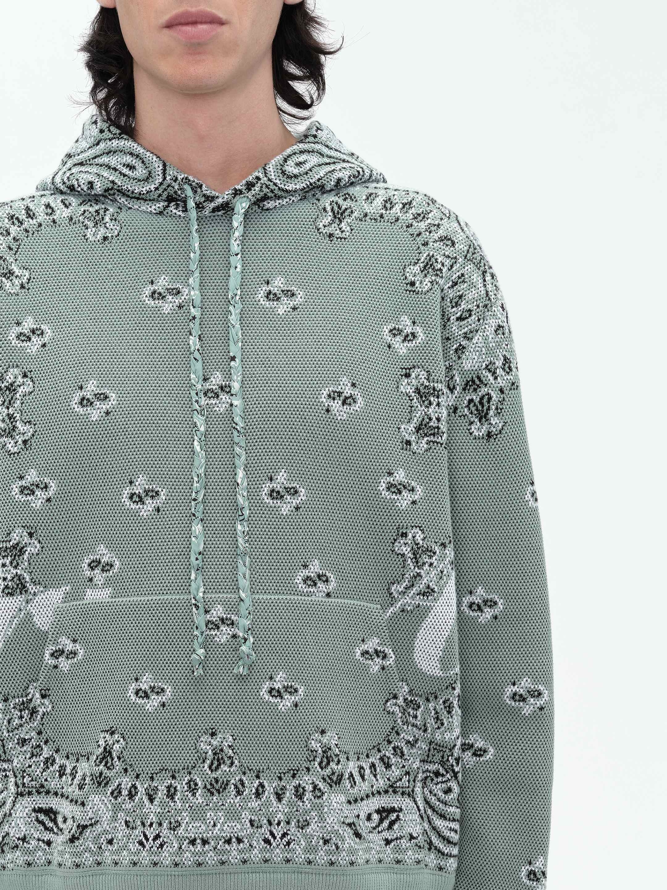BANDANA KNIT HOODIE - 5