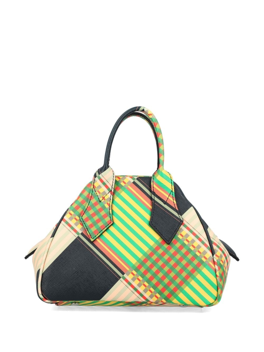 Yasmine plaid tote bag - 2